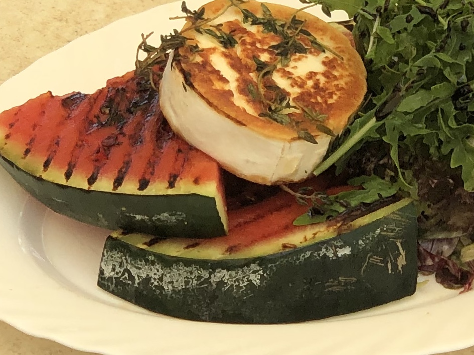 Melone Feta gegrillt